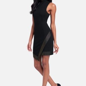 Bebe Women's Asymmetrical
Embellished Mini Dress